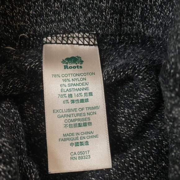 🖤 Cozy Chic: Roots Canada High-Waisted Knit Leggings - Size M - Picture 5 of 5